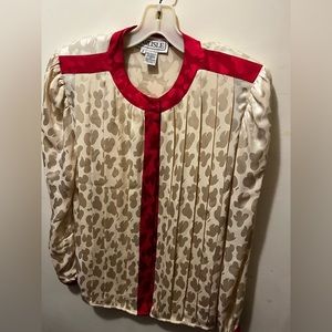 Carlisle 100% silk set - blouse and‎ skirt (top 8 skirt 12)